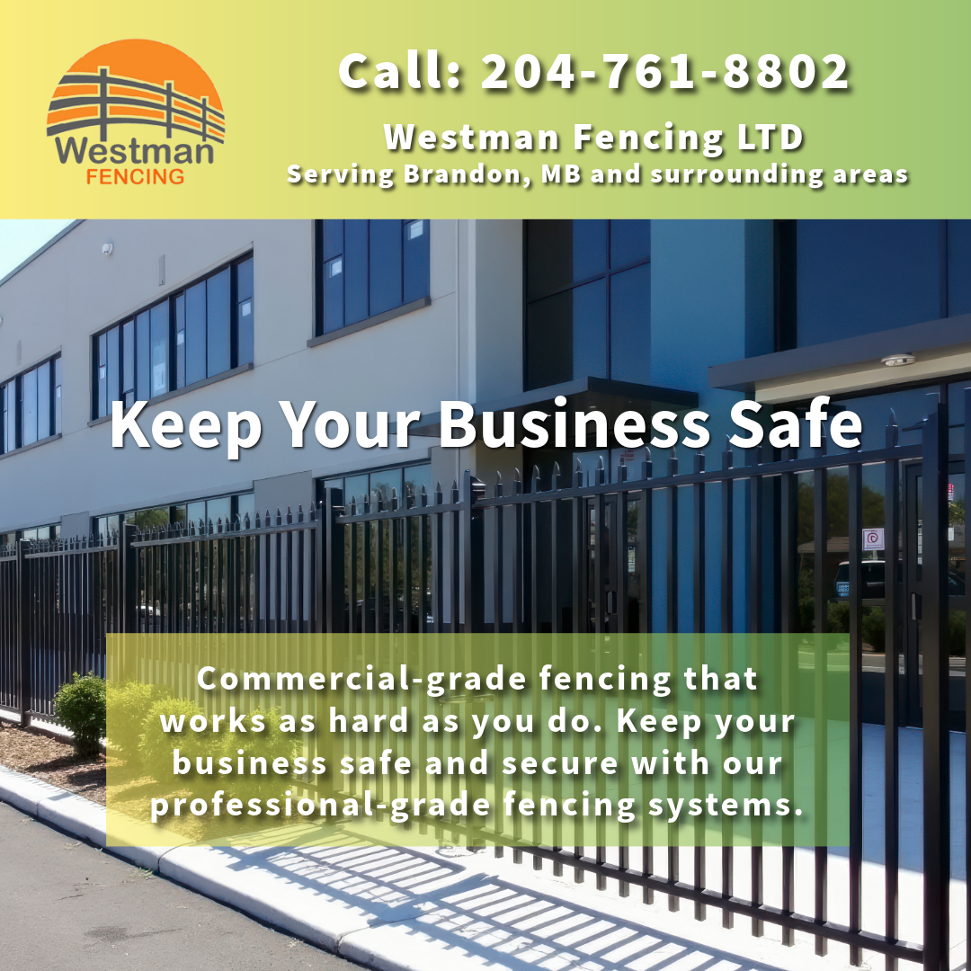 Learn how commercial-grade fencing enhances security, privacy, and protection for businesses. Explore durable options from Westman Fencing LTD.
